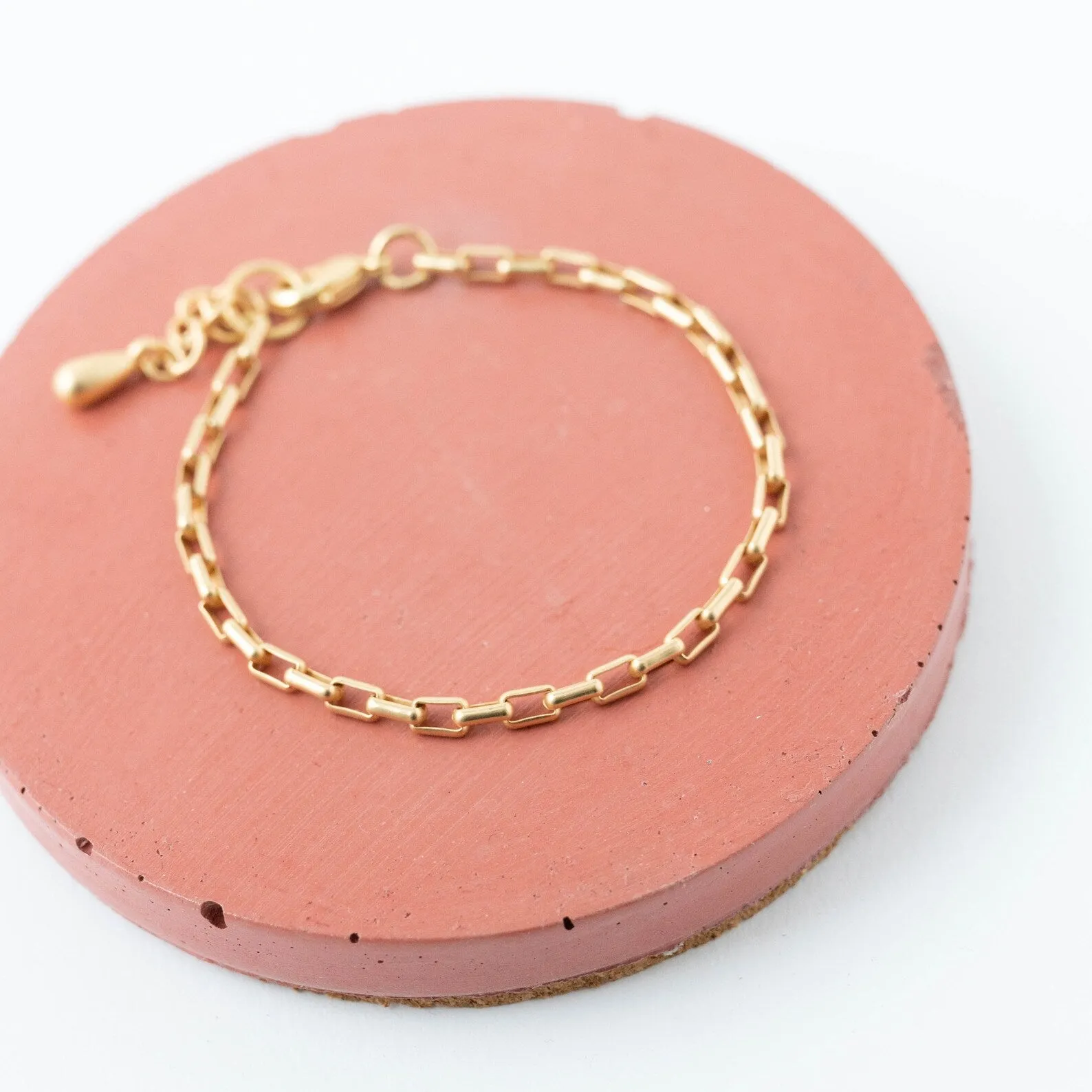 Matte gold chain Bracelet -WS