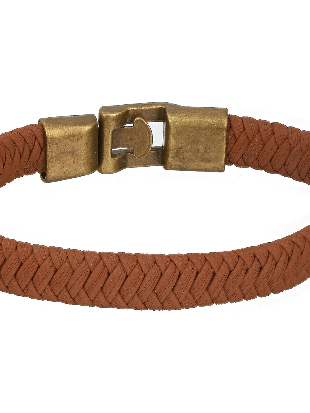 Men Pack Of 4 Brown & Black Beads Elasticated & Handcrafted Bracelet