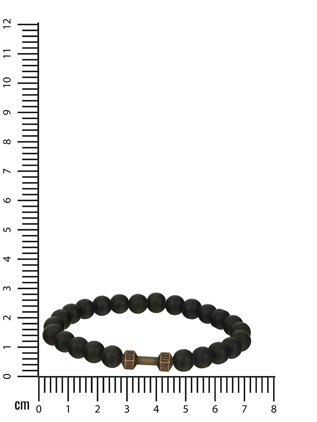 Men Pack Of 4 Brown & Black Beads Elasticated & Handcrafted Bracelet