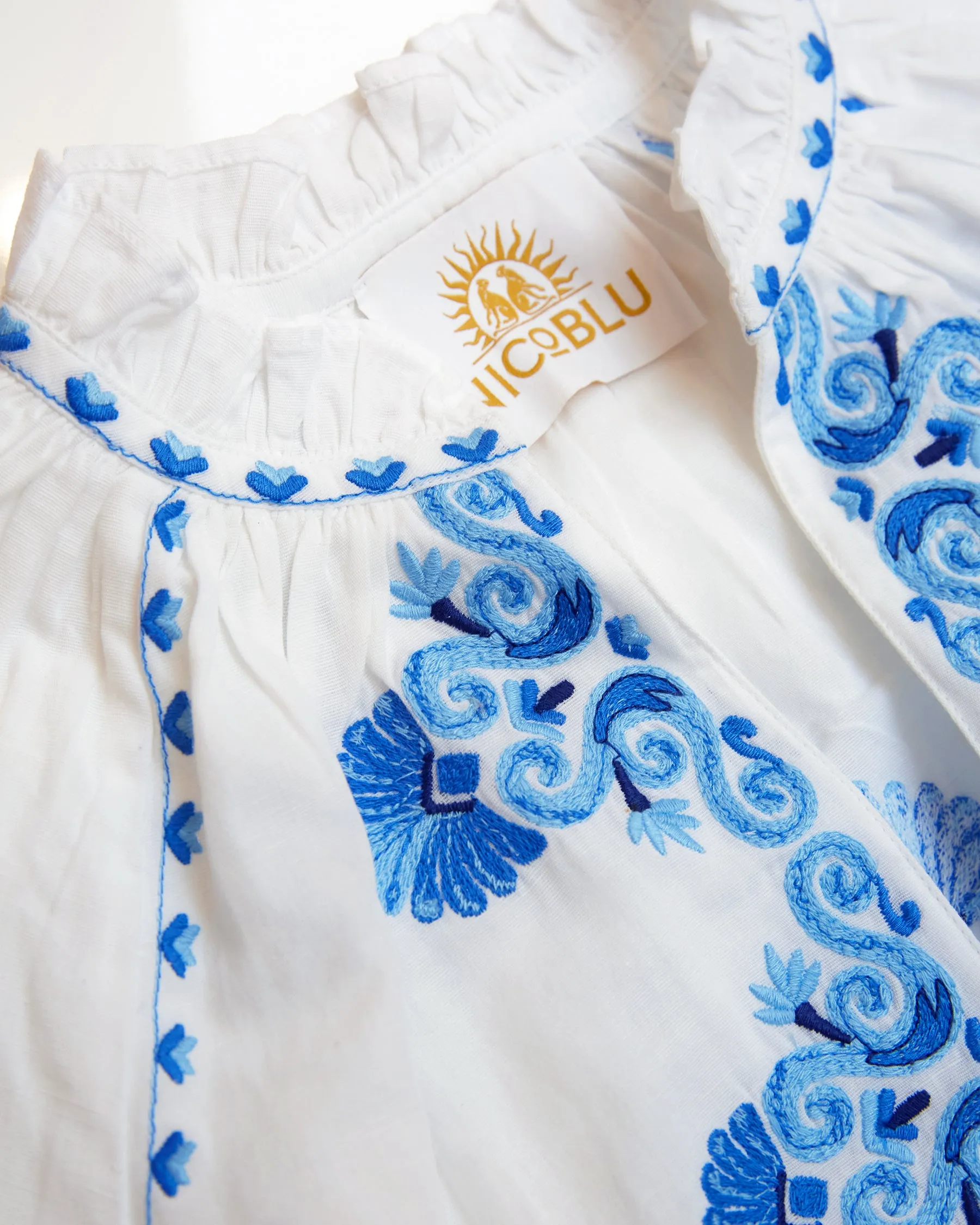 Menorca Blouse and Grecian Motif Embroidery