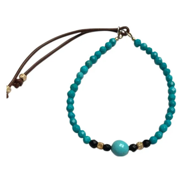 Men's Arizona Turquoise Beaded Bracelet
