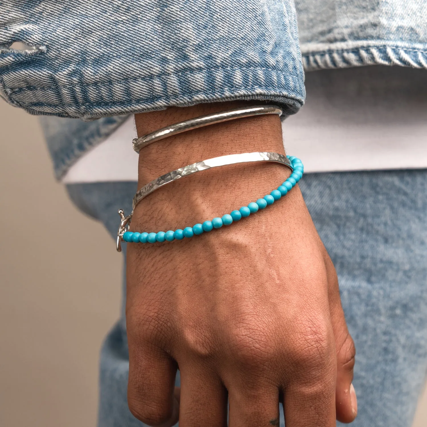 Men's Turquoise Bead Bracelet