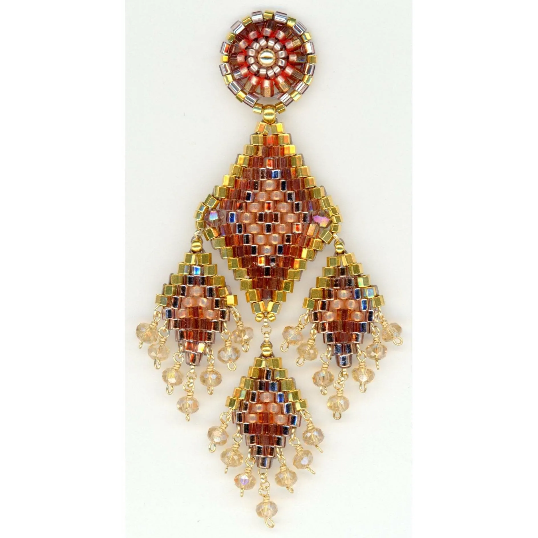 MIGUEL ASES DIAMOND DROP  PUMPKIN PATCH CHANDELIER
