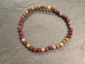 Mookaite Jasper 4MM Stretch Bracelet