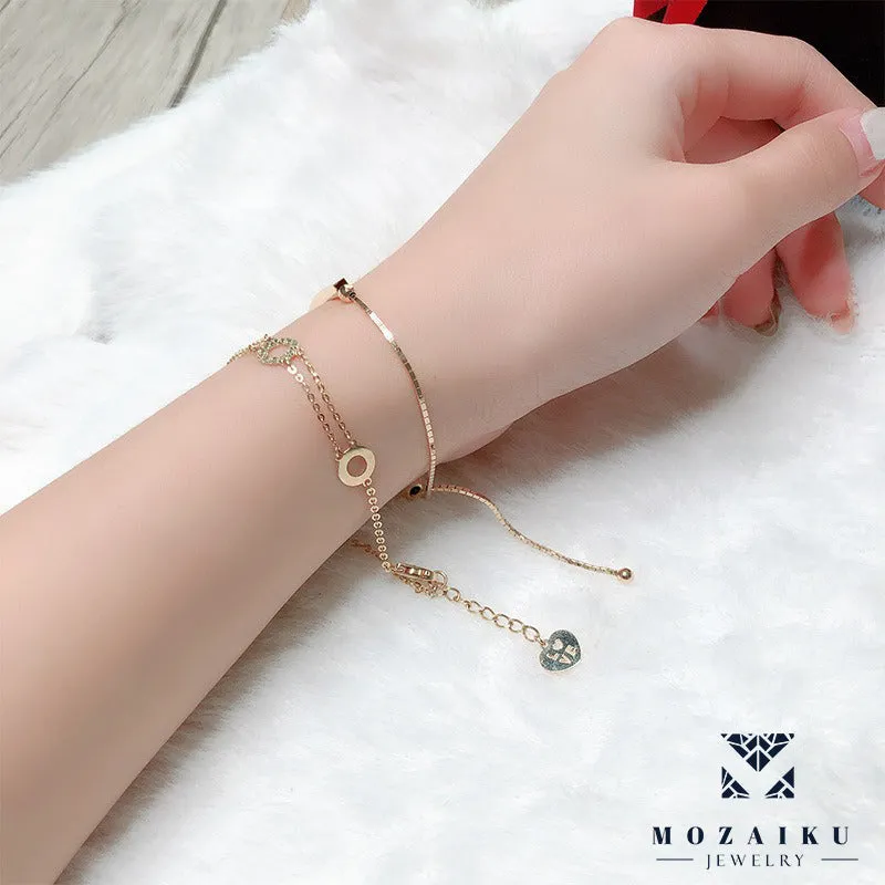 Mozaiku 5-Disc Fine Gold Bracelet