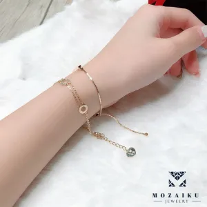 Mozaiku 5-Disc Fine Gold Bracelet