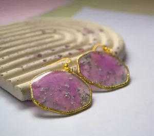 Mulberry Handmade Earrings Round Shape