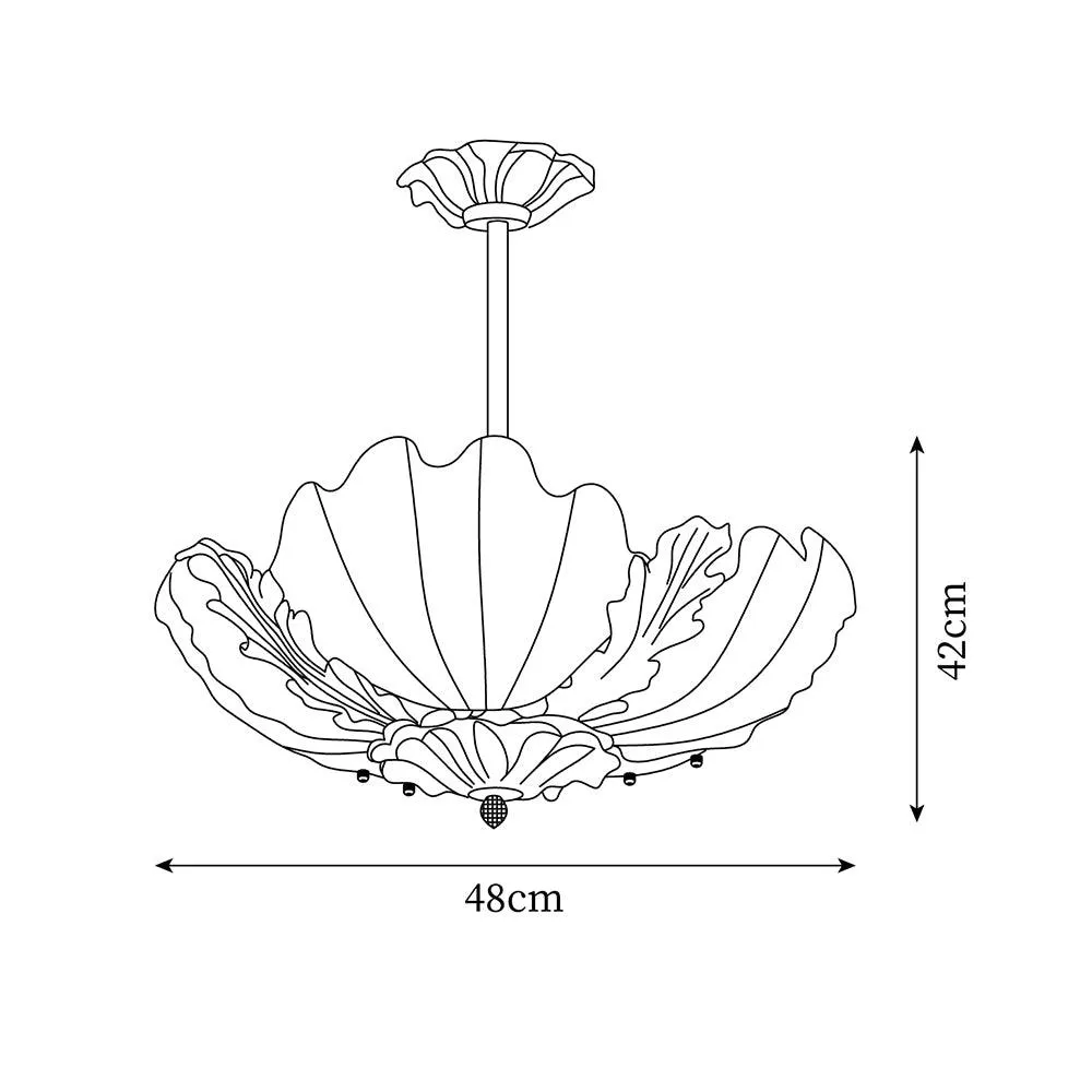 Murano Shell Pendant Lamp