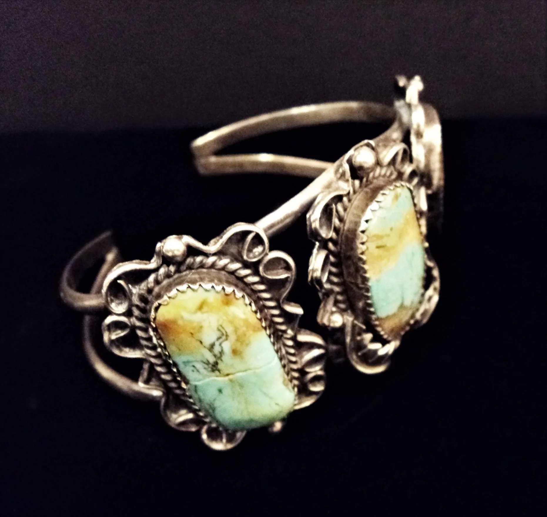 Native American Turquoise and Silver Cuff Bracelet
