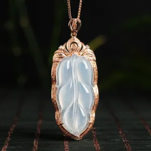 Natural Jade Pendant Jadeite Gold Pendant PT77
