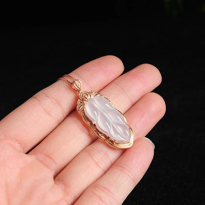 Natural Jade Pendant Jadeite Gold Pendant PT77