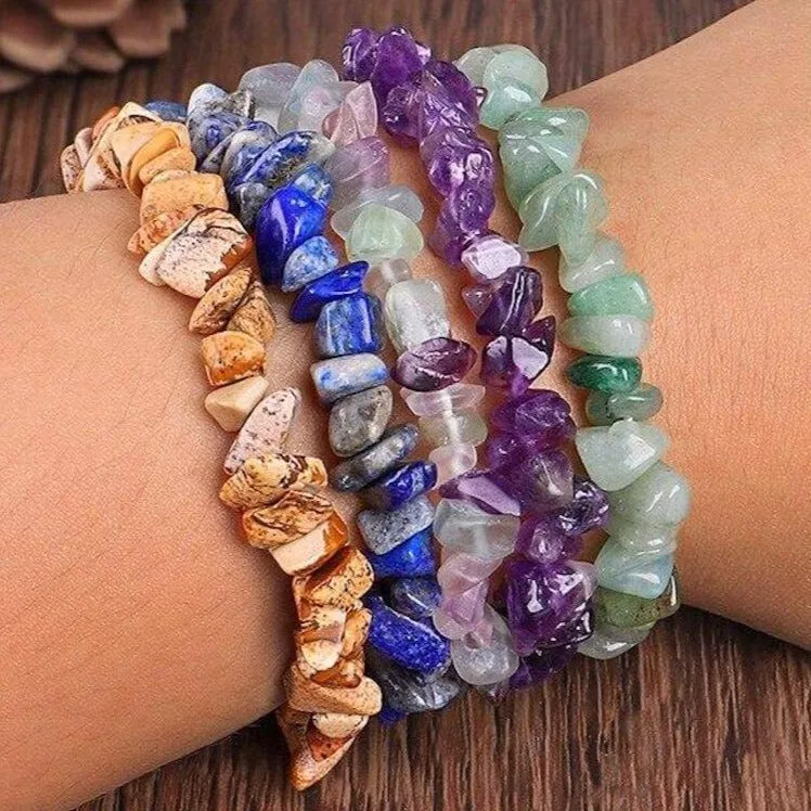 Natural Raw Gemstone Bracelets