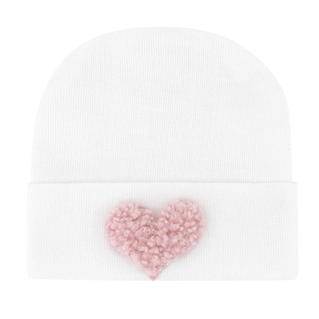 Newborn Hospital Hats - Pink & White