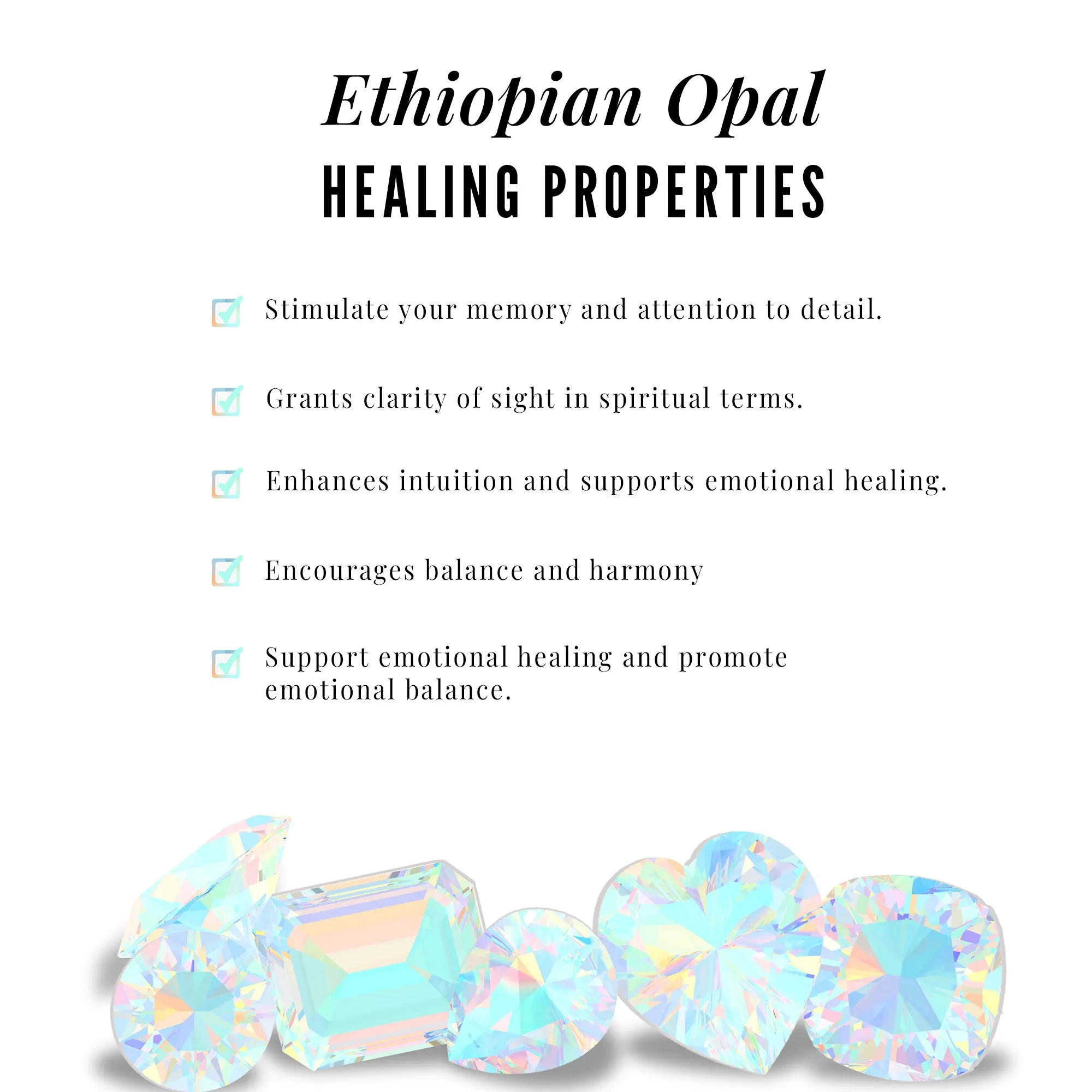 Octagon Ethiopian Opal Halo Engagement Ring with Diamond