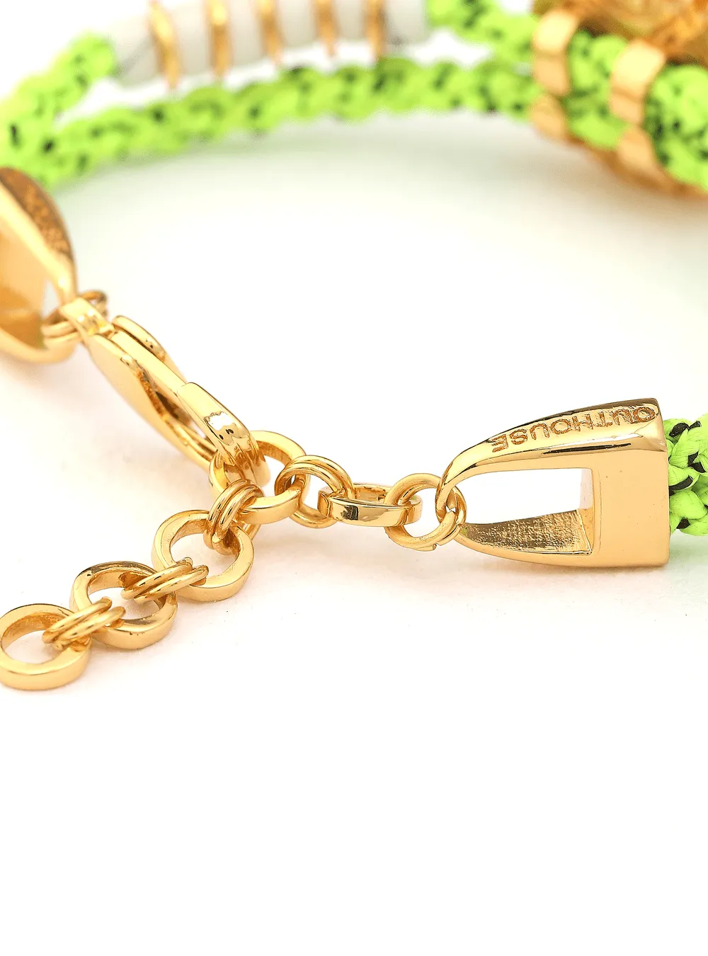 OH Dopamine Bond Bracelet in Cyber Lime, Gold Finish