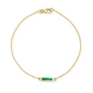 Opal Inlay Bar Bracelet