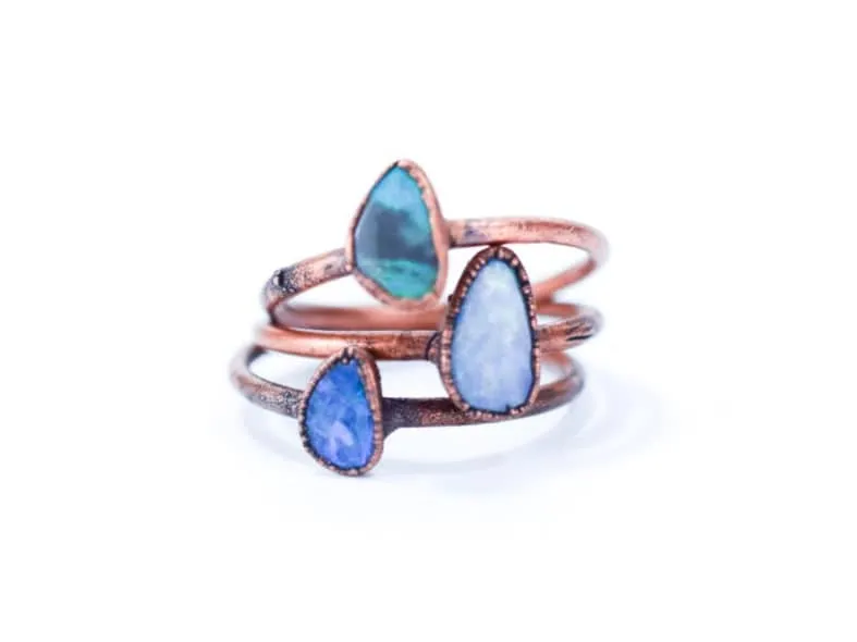Opal stacking ring | Gemstone ring