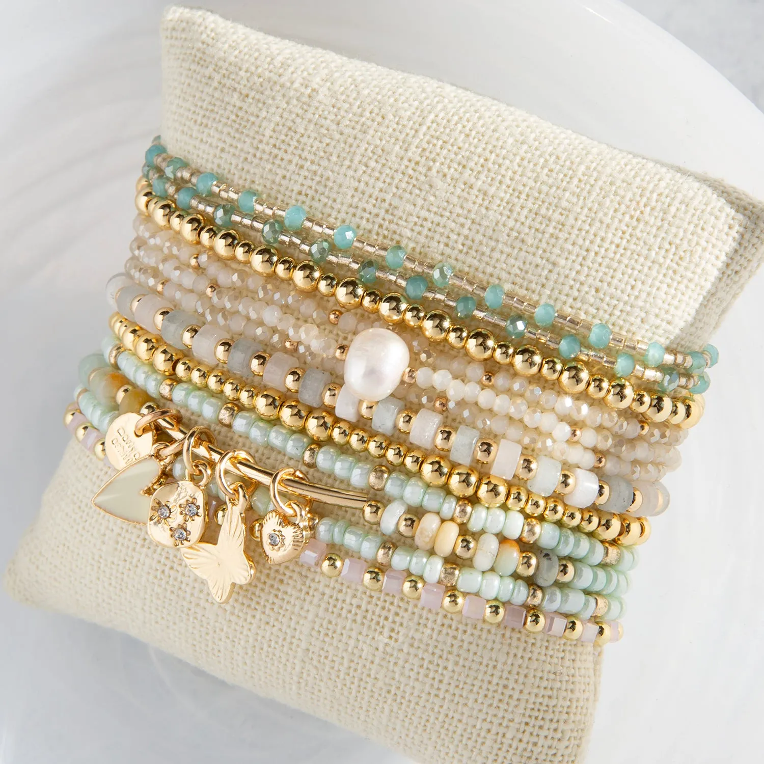 patterned ball bracelet (6mmX4mm)