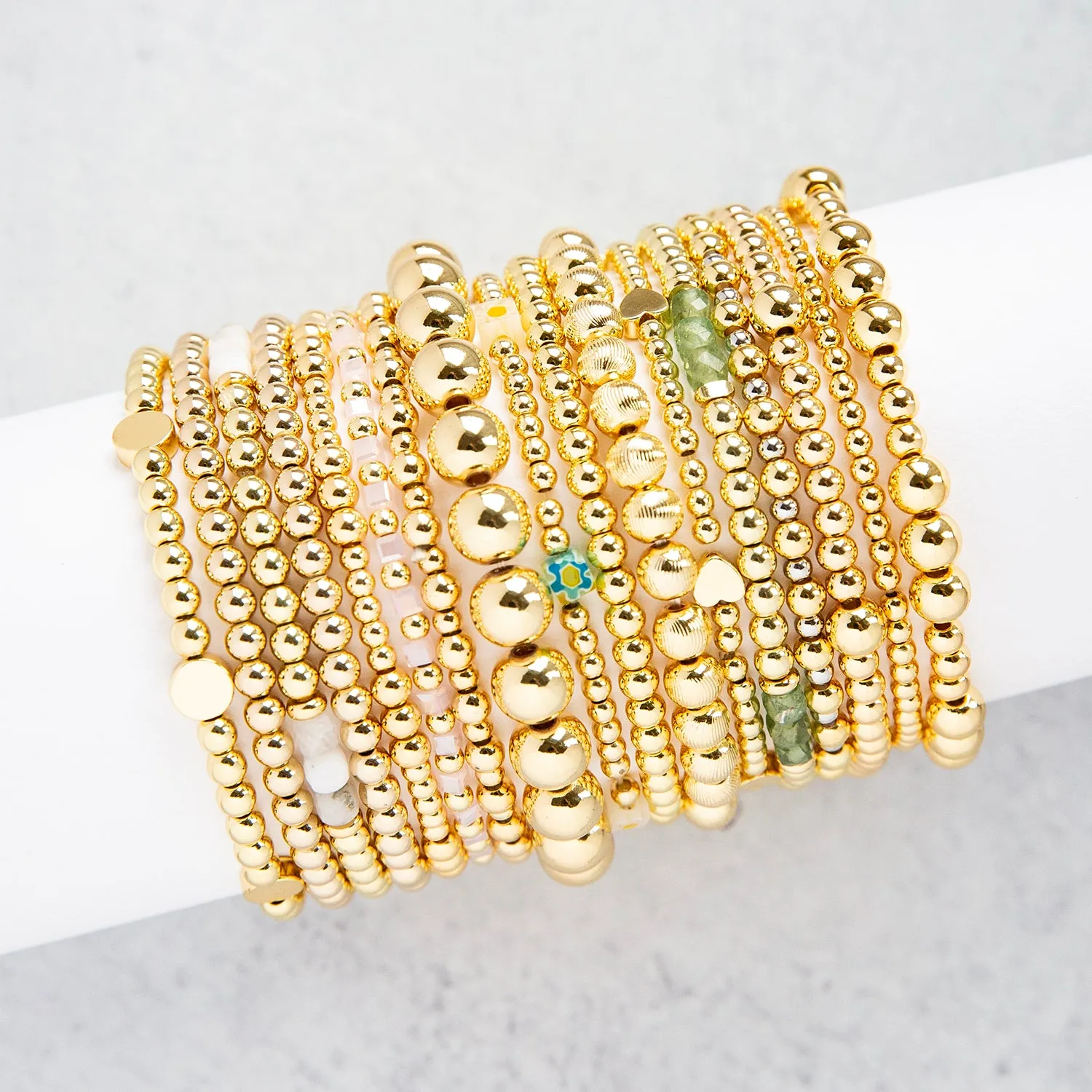 patterned ball bracelet (6mmX4mm)