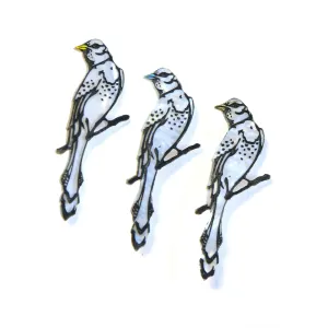 PEARLY BIRD . brooch