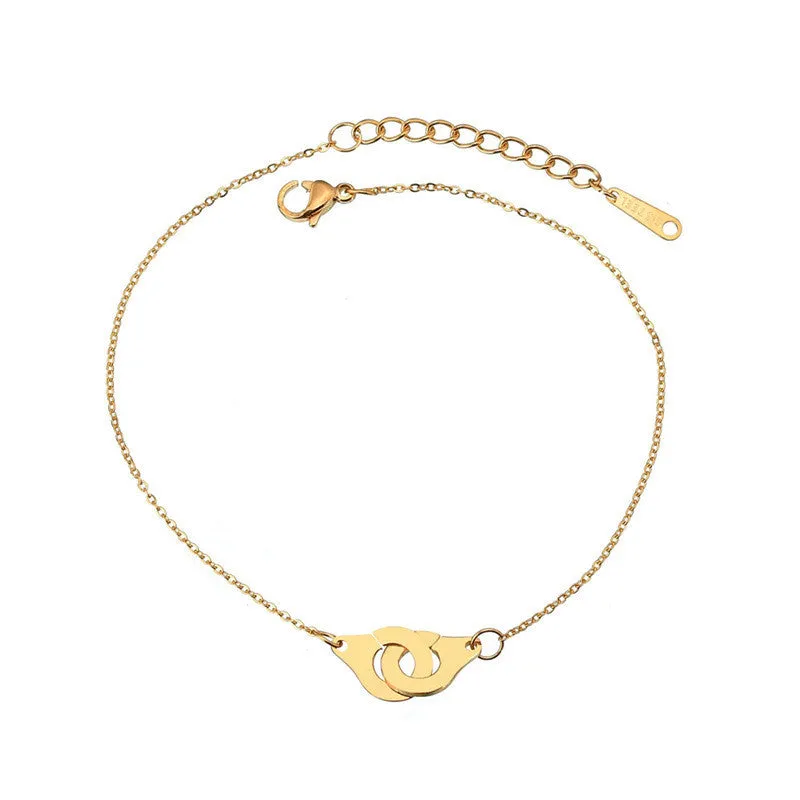 Personalized Stainless Steel Handcuffs Bracelet