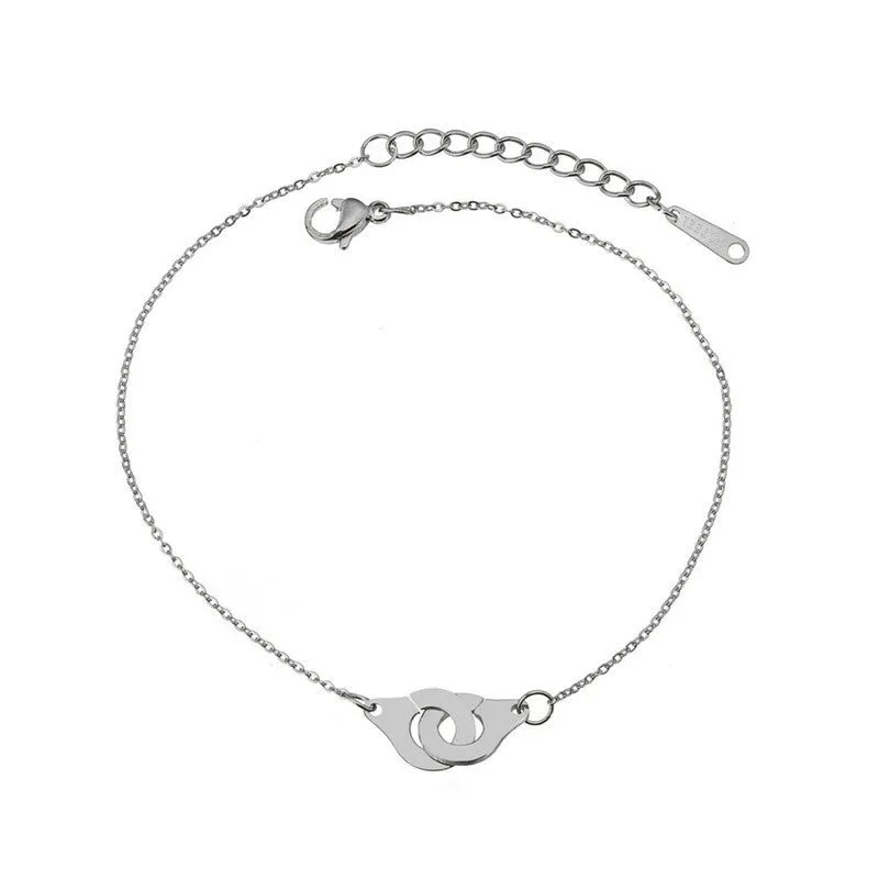 Personalized Stainless Steel Handcuffs Bracelet