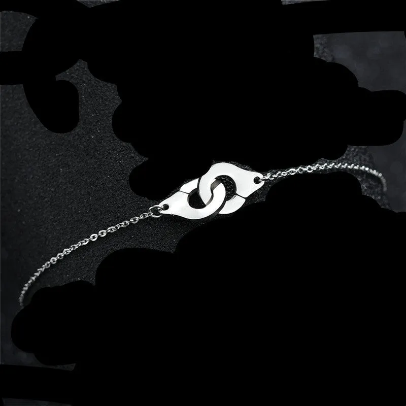 Personalized Stainless Steel Handcuffs Bracelet