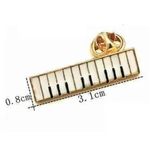 Piano Keyboard Brooch / Pin - Music Gift