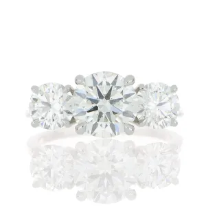 Platinum 3 Stone Diamond Ring