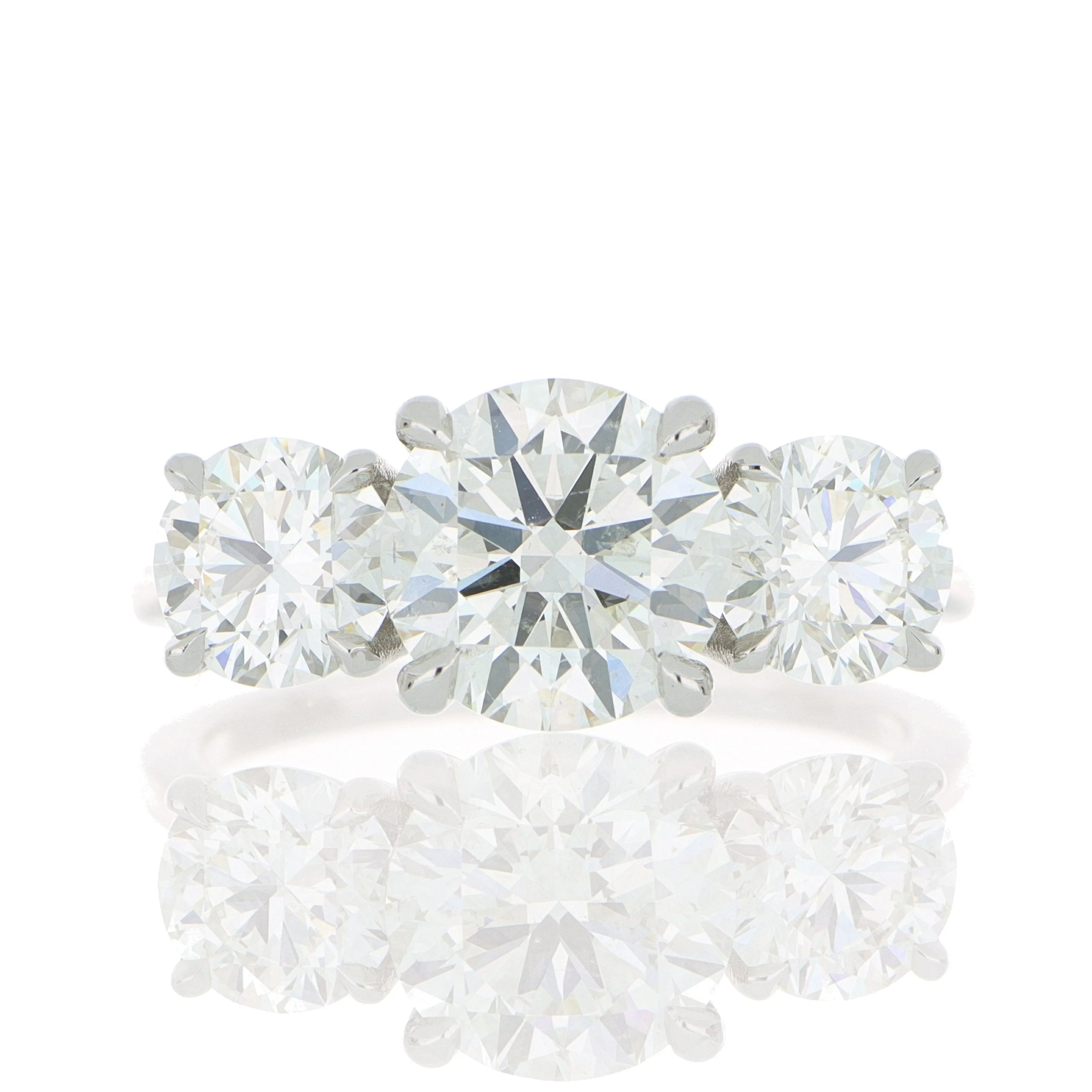 Platinum 3 Stone Diamond Ring