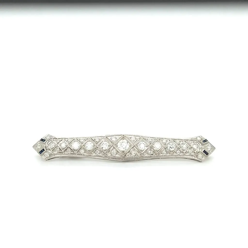 Platinum Diamond Brooch
