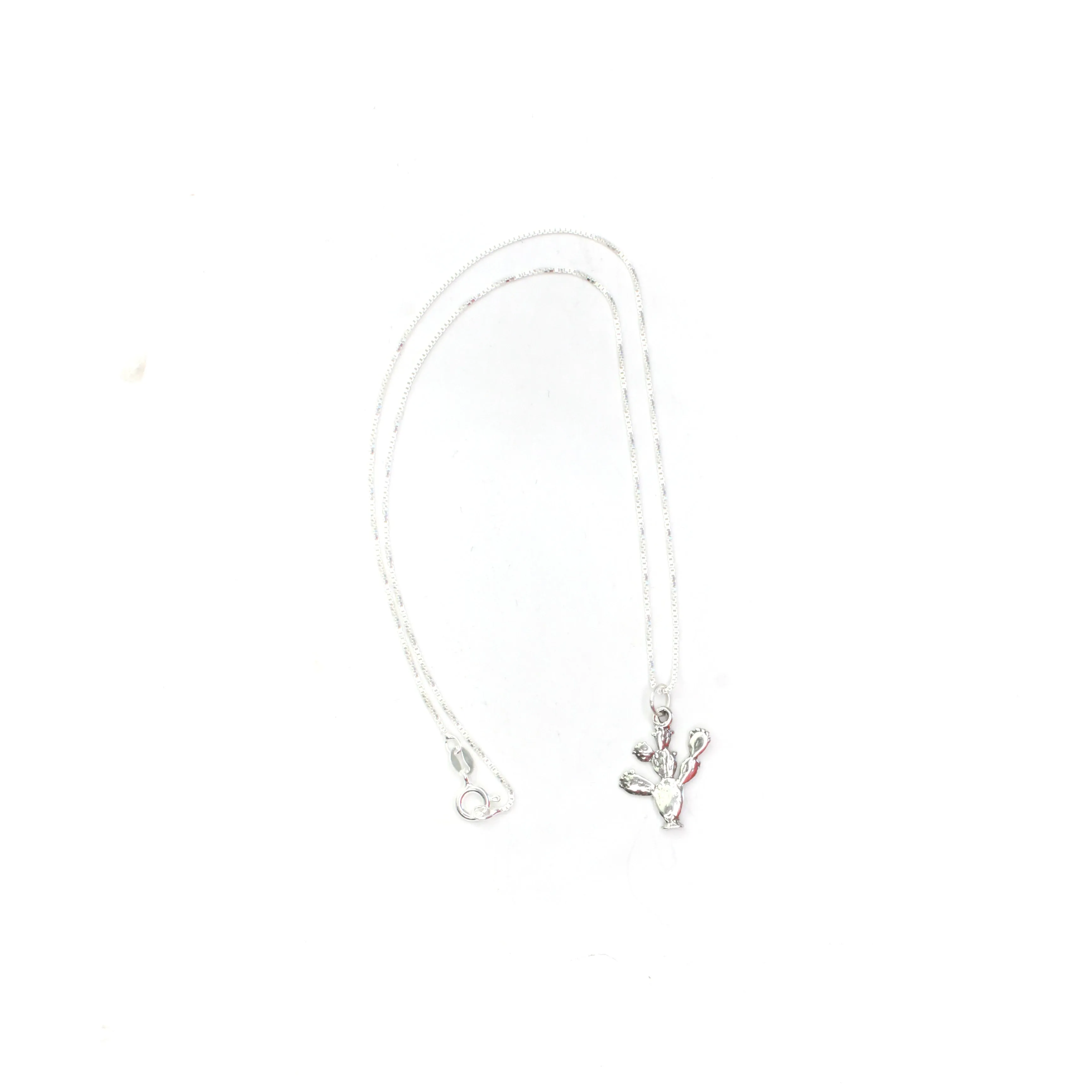Prickly Pear Cactus Pendant On Chain