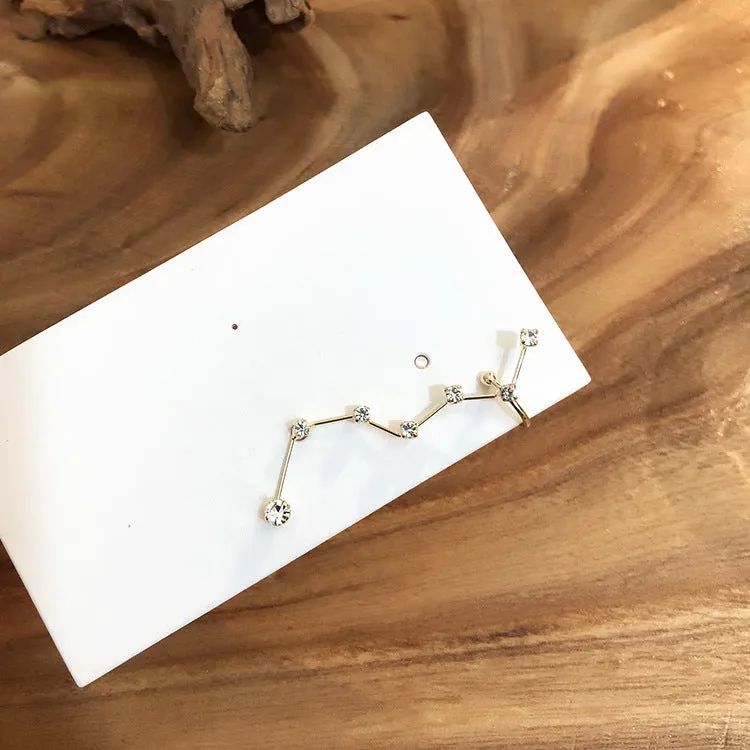 Qilianxing Zirconia Stud Earrings