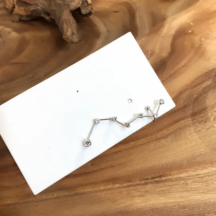 Qilianxing Zirconia Stud Earrings