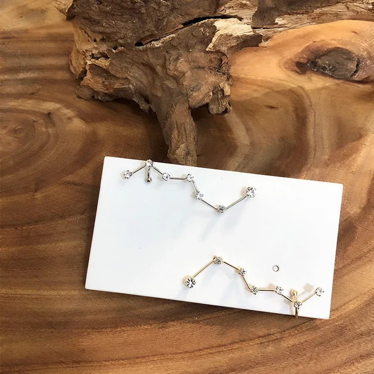 Qilianxing Zirconia Stud Earrings