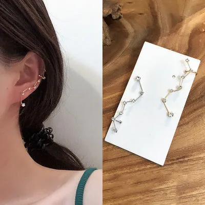 Qilianxing Zirconia Stud Earrings