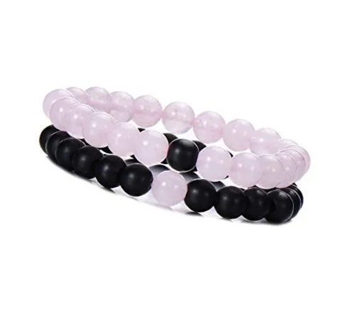 Red & Black Lava 8mm Bracelet
