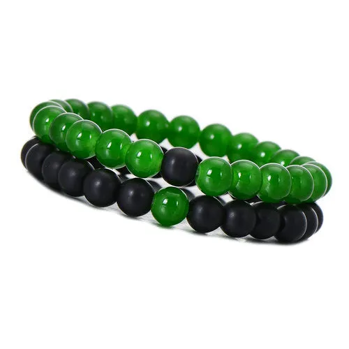 Red & Black Lava 8mm Bracelet