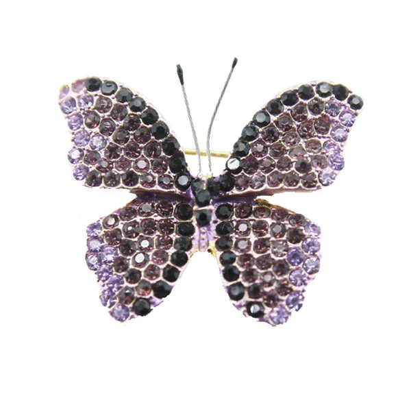 Rhinestone Butterfly Brooch 水鑽向日葵胸針 KCHM1121