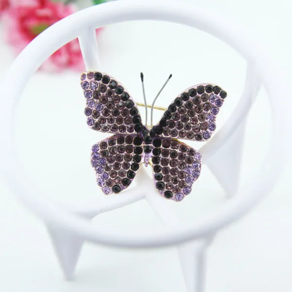 Rhinestone Butterfly Brooch 水鑽向日葵胸針 KCHM1121