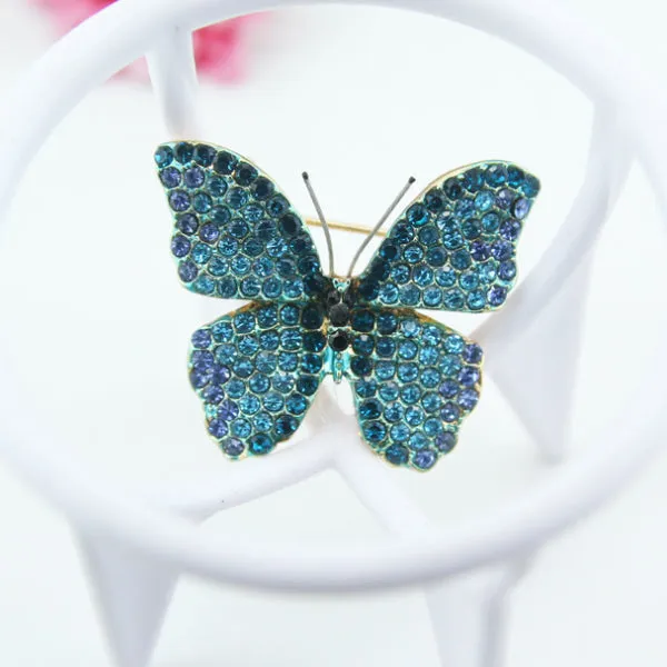 Rhinestone Butterfly Brooch 水鑽向日葵胸針 KCHM1121