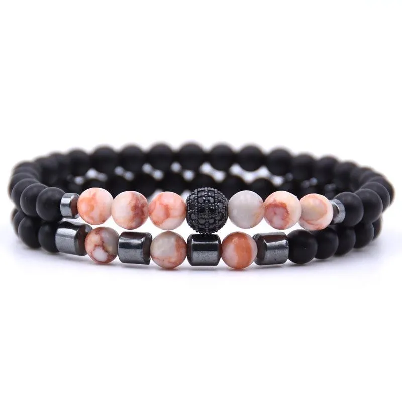 Robson Natural Stone Beaded Bracelet