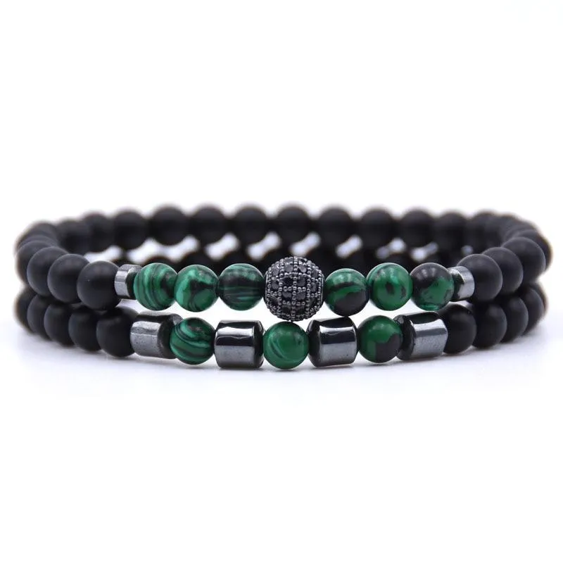 Robson Natural Stone Beaded Bracelet