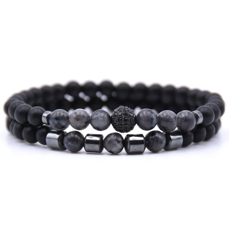 Robson Natural Stone Beaded Bracelet