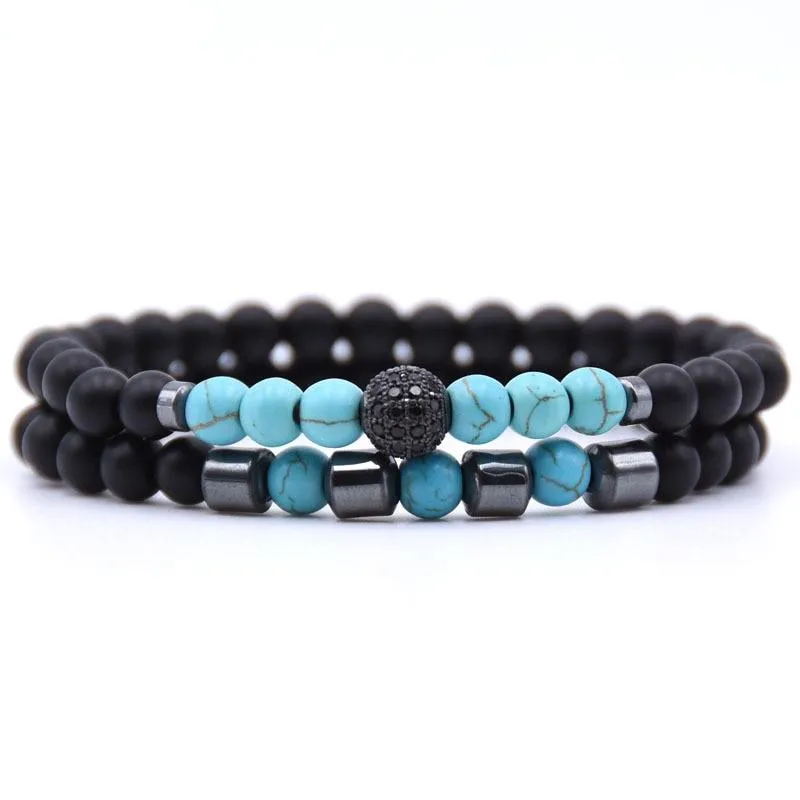 Robson Natural Stone Beaded Bracelet