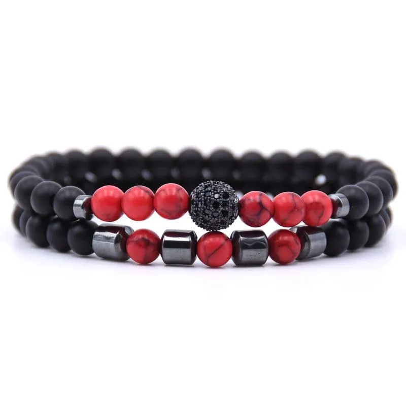 Robson Natural Stone Beaded Bracelet