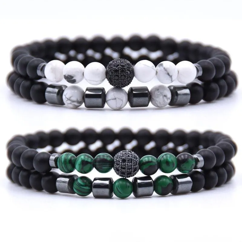 Robson Natural Stone Beaded Bracelet