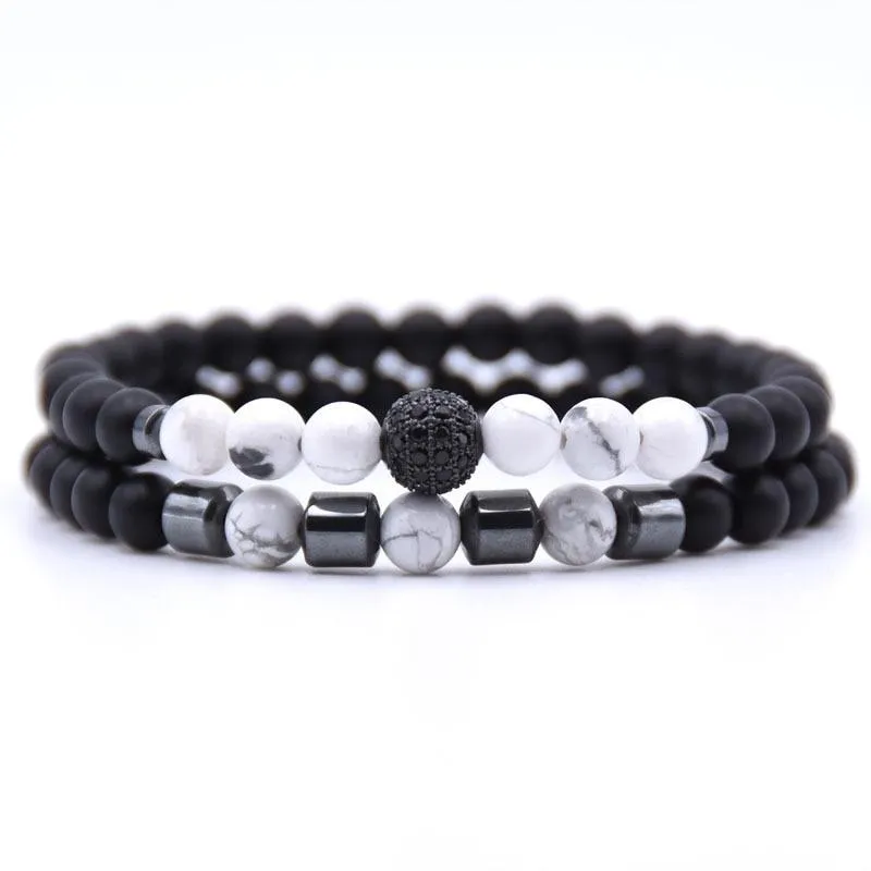 Robson Natural Stone Beaded Bracelet
