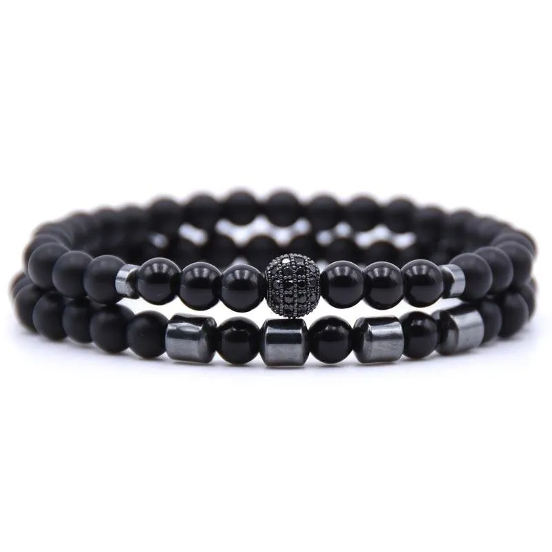 Robson Natural Stone Beaded Bracelet