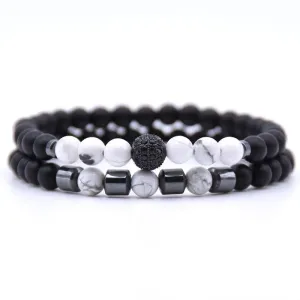 Robson Natural Stone Beaded Bracelet